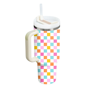 Vaso Personalizado/al por Mayor de 40 oz, Vaso Estilo Occidental con Asa, Vasos Aislados con Tapa y Pajita, Vaso de Acero Inoxidable - Product Image 6