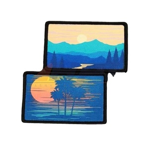 Factory Direct Custom Logo Sublimation <b>Patches</b> for Hats Heat Press Personalized with Flower Heart & Resin Designs Canvas Fabric - Product Image 1