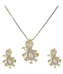 Fabricant indien de haute qualité en acier inoxydable charme Krishna pendentif multi-plaqué chaîne classique mode bijoux sans cou - Product Image 2