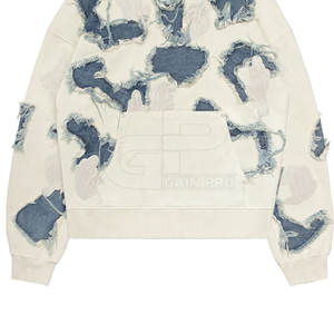 เสื้อฮู้ดดี้ผู้ชายทรงใหญ่ สไตล์วินเทจ ลุคซักฟอก สำหรับสตรีทแวร์และใส่ในชีวิตประจำวัน - Product Image 5