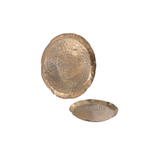 Lot De 2 Plateaux De Dessert De Différentes Tailles En Aluminium Couleur Argent Plateaux De Chocolat Pour Accessoires D'hôtel - Product Image 6