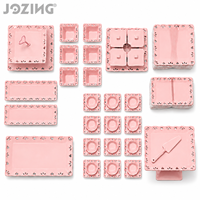 Ensemble de Plats à Dessert en Céramique Rose avec Dentelle Cœur Romantique, Plateau à Thé et Bols en Porcelaine Élégants, Vente en Gros, Stock Prêt, Vendu par Carton