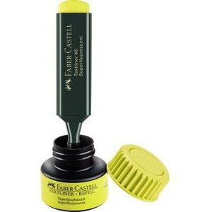 Faber-Castell Textliner 48 Chisel Tip Highlighter Set 1-5mm Yellow <b>Refills</b> - Product Image 3