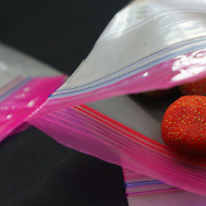 Biodegradable Double <b>Zip</b> Food <b>Bag</b> For Fresh Storage, Snacks, Fruits and Vegetables - Custom Print <b>Bag</b> - Product Image 3