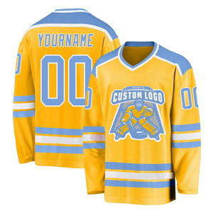 เสื้อเจอร์ซีย์ใส่เล่นฮ็อกกี้น้ำแข็งงานปักลายสกรีนผ้าไหมชุดฮ็อกกี้ระดับไฮเอนด์ตามสั่ง - Product Image 6