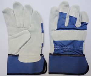 Gants de travail de gréeur canadiens en cuir fendu antidérapant de 10mil d'épaisseur Logo et taille personnalisés Travail de sécurité pour hommes Utilisation de jardinage - Product Image 5