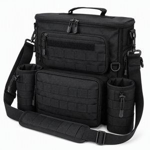 Sac de patrouille convertible, sac à bandoulière tactique, sac de service avec porte-gobelets, sangle amovible, organisateur de siège de voiture, MOLLE - Product Image 2
