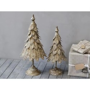 Árbol de Navidad de Metal antiguo para Festival Decoración de Navidad para decoraciones del hogar Regalo de inauguración de la casa - Product Image 5