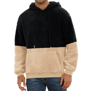 Sudadera con Capucha para Hombre, Color Sólido, Corte Holgado, 100% Algodón Felpa, Ropa Casual de Otoño - Product Image 2