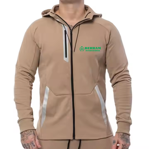 Custom Unisex <b>Zip</b>-Up Hoodies Heavyweight Oversized 100% Cotton Fleece/French Terry Breathable Quick Dry Embroidered Printed Logo - Product Image 4