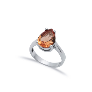 10x12 mm Pear Drop Design Stony Cluster Women <b>Ring</b> Sultanite Stone Turkish Handmade Wholesale 925 Sterling Silver Fine Jewelry - Product Image 1