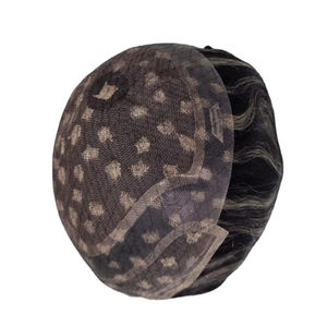 Perruque et toupet 100% cheveux humains, cheveux vierges chinois Remy, prothèse Taz Hair BD Lace Front Water Wave - Product Image 1