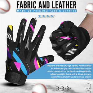 2025 Equipo de entrenamiento de béisbol profesional-Guantes de cuero personalizados de alta calidad para hombres Venta caliente Guantes de corcho eficientes Arce - Product Image 3