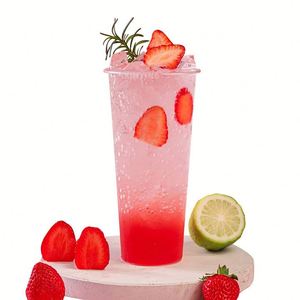 Vente en gros de gobelets en plastique transparent PP de 22 oz avec logo personnalisé, 90 mm, pour bubble tea, jus, smoothies, avec couvercle - Product Image 3