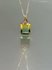 Collar con colgante de Esmeralda colombiana, colgante Art Deco de piedra verde, joyería de esmeralda de plata 925, collar con colgante de piedras preciosas de todos los colores - Product Image 4