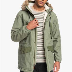 Veste d'hiver d'usine OEM pour hommes garçons Parka longue de grande taille rembourrée chaude et unie respirante de haute qualité pour l'extérieur - Product Image 5