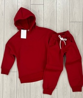 Ensemble sweat à capuche et jogging pour enfants, couleur lilas, à carreaux, surdimensionné, hiver, 100% coton, écologique, respirant, séchage rapide, polaire doux