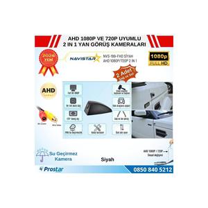 Telecamera laterale auto AHD 1080P e 720P Full HD Mini (nero) Design speciale