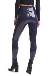 Mallas para mujer, mallas OEM de cintura alta, mallas de piel sintética, mallas de Yoga, ropa de gimnasio, Fitness para mujer - Product Image 4