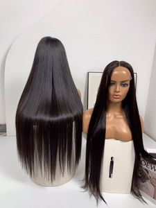 Peluca de pelo Remy de la mejor calidad al por mayor buen precio cierre recto de hueso vietnamita y color natural frontal - Product Image 4