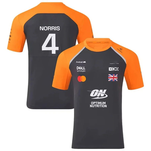 Maillot de course pour homme, nouvelle équipe 2025, Lando Norris, Oscar Piastri, confortable et respirant, col rond, t-shirt d'entraînement en plein air, doux - Product Image 3
