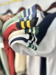 เสื้อสเวตเชิ้ตคอเต่าผู้ชายแบบถัก ผ้าฝ้าย 100% เป็นมิตรกับสิ่งแวดล้อม ปักลายโลโก้แบบกำหนดเอง สีบล็อก ผ้าฟลีซ - Product Image 6
