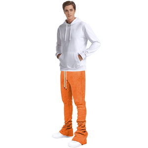 Pantalones de chándal para hombre Slim Fit Custom Flare Jogger Cargo Stacked Sweats Pantalones de hombre Pantalones de chándal Venta caliente - Product Image 2