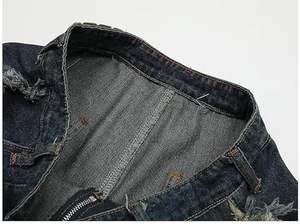 Shorts en jean pour hommes Jeans à fermeture éclair personnalisés denim pour hommes ordinaires avec logos personnalisés shorts pour hommes Shorts Baggy Jorts Skate Jeans - Product Image 4