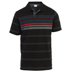 Polo informal para hombre, camisa de manga corta con logotipo personalizado a rayas, diseño a la moda, alta calidad, venta al por mayor - Product Image 3