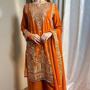 Vestido de fiesta Formal sin costuras más vendido para mujer Nuevo diseñador Longitud regular Salwar Kameez 2025 - Product Image 1