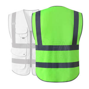 Gilets de sécurité durables et légers avec bandes réfléchissantes parfaits pour la construction, les travaux routiers et la sécurité extérieure - Product Image 2