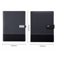 Cahier de banque d'alimentation rechargeable avec logo personnalisé Accessoire de type journal au design unique