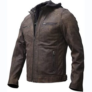 Chaqueta de cuero con logotipo bordado personalizado para hombre, cazadora de béisbol con logotipo bordado personalizado - Product Image 6