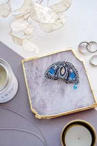 Broches de cuentas Broche de diseñador hecho a mano. Accesorios de alta calidad. Broche de diseño único. Baby shower, el mejor regalo. - Product Image 3