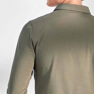 Camiseta Informal para Hombre, Transpirable, de Fibra de Bambú, con Dos Botones, Estampado Personalizado, Tejido Jersey - Product Image 5