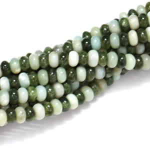 Perles de quartz olive rondes de qualité AAA : 7-8 mm, mélange de couleurs, pierres précieuses - Product Image 4