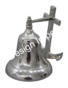 Campana náutica pulida brillante de latón, campanas de barco náutico, Impresión de logotipo personalizado, tema de barco Titanic, campanas de puerta hechas a mano, decoración del hogar - Product Image 5