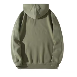 Sweat à capuche surdimensionné pour hommes du Bangladesh Sweat-shirt pull-over à motif uni avec logo brodé sur le devant - Product Image 2