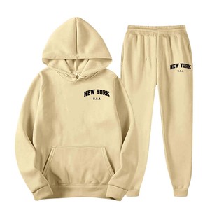 100% algodón suave ropa deportiva Venta caliente diseño OEM en blanco personalizado invierno calentamiento chándal hombres - Product Image 3