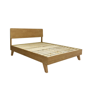 Base de cama con listones de madera maciza, tamaño Queen, estilo minimalista, marco de cama con plataforma, muebles hechos en Vietnam, tamaño y Color personalizados - Product Image 4