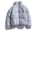 Veste matelassée oversize unisexe de qualité supérieure, fermeture éclair solide, printemps chaud, personnalisable, imperméable, coupe-vent, logo frontal tendance - Product Image 6