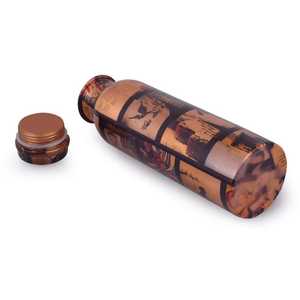 High Quality Pure Meena Printed <b>Copper</b> Water <b>Bottle</b> in Different Styles with Premium Packaging Made in India - Product Image 1