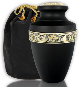 Mosaico de tamaño adulto grande hecho a mano, urna de cremación de vidrio de aluminio, azulejos individuales aplicados, funerales únicos, azulejos de entierro hechos a mano - Product Image 5