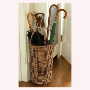 Support de parapluie en rotin et herbe de mer de style vintage 2025 | Design inspiré des animaux terreux | Cadeau fait main de qualité supérieure pour spécial - Product Image 5