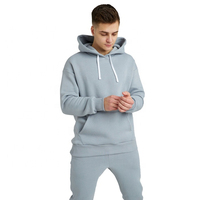 Ensemble de survêtement unisexe haut de gamme tendance pour couple, sweat à capuche, 100 % coton écologique, idéal pour la gym et le streetwear hivernal