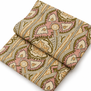 Custom Design Organic Eco-Friendly Lightweight Woven Handblock Quick-Dry <b>Purple</b> Flower Printed 60S60S Yarn 44 Cotton <b>Fabric</b> - Product Image 4