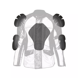 Chaqueta de viaje impermeable con ventilación de aire para moto de talla grande unisex de invierno con armadura certificada CE textil Cordura - Product Image 6