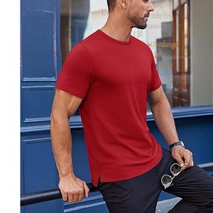 <b>Men's</b> Sportstyle Logo Customized Short Sleeve T-<b>Shirt</b> with Cotton/Bamboo Fiber Eco-Friendly & Breathable Quick Dry - Product Image 6