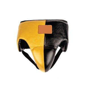 Ensemble de boxe de protège-aine en cuir noir personnalisé du fabricant professionnel avec protège-tête et protège-aine - Product Image 2