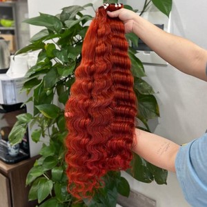 ชุดคลุมและปิดผมลอนแบบคู่จากมหาสมุทรผมดิบจากเวียดนาม - Product Image 1